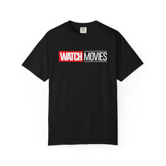 Watch Movies Phase One Tee by Watch With Apollo, superhero movie parody T-shirt