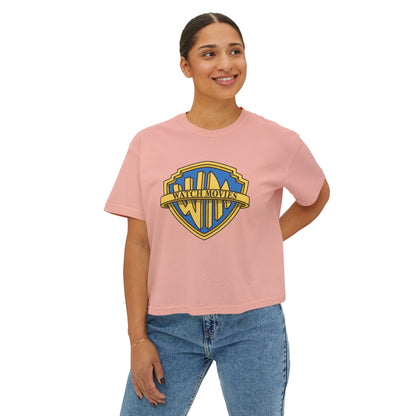 Watch Movies Brother Boxy Tee by Watch With Apollo, women's classic Hollywood parody tee, view 10