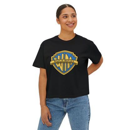 Watch Movies Brother Boxy Tee by Watch With Apollo, women's classic Hollywood parody tee, view 13