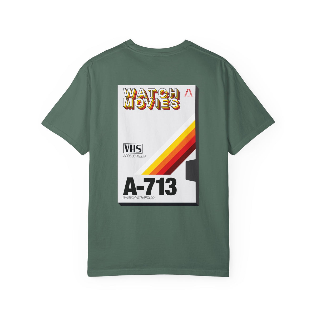 Watch Movies Retro Tee by Watch With Apollo, retro movie lover t-shirt, view 33