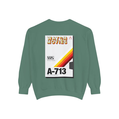 Watch Movies Retro Sweatshirt by Watch With Apollo, retro movie crewneck, view 52