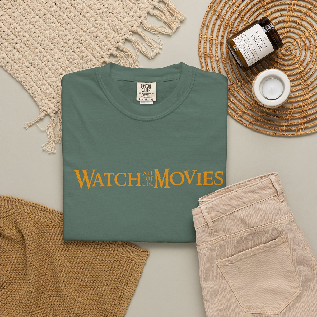Watch Movies Middle Earth Tee by Watch With Apollo, movie parody T-shirt, view 9