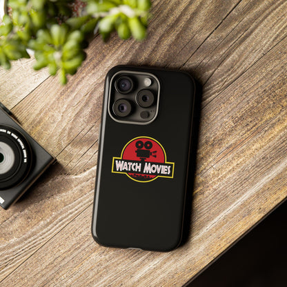 Find A Way To Watch Movies Phone Case by Watch With Apollo, dinosaur movie parody iPhone case, view 29