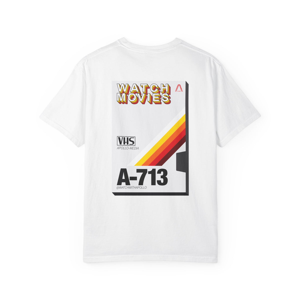 Watch Movies Retro Tee by Watch With Apollo, retro movie lover t-shirt, view 19