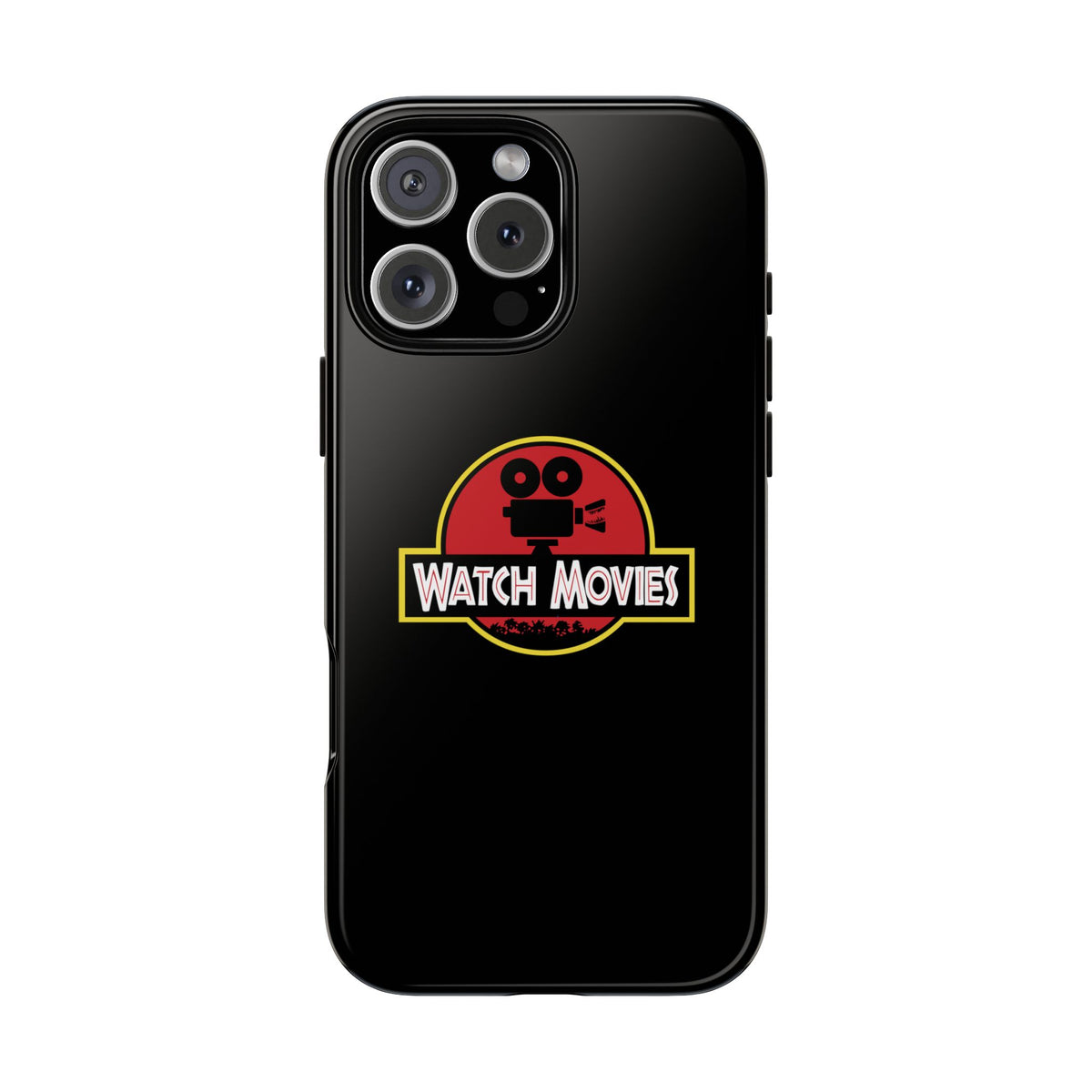 Find A Way To Watch Movies Phone Case by Watch With Apollo, dinosaur movie parody iPhone case, view 4