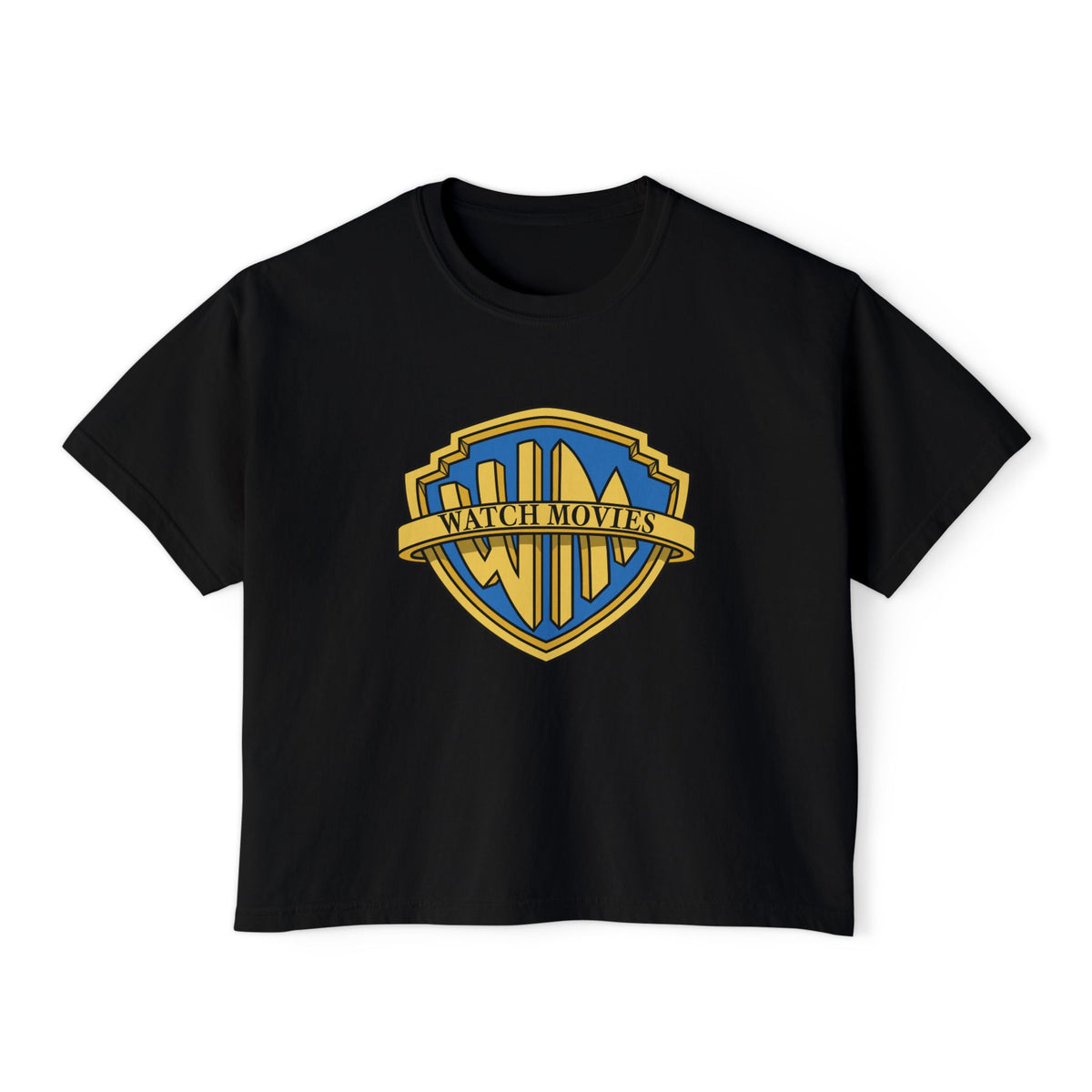 Watch Movies Brother Boxy Tee by Watch With Apollo, women's classic Hollywood parody tee, view 6