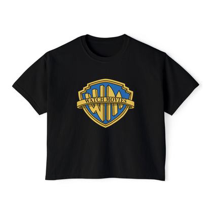 Watch Movies Brother Boxy Tee by Watch With Apollo, women's classic Hollywood parody tee, view 6