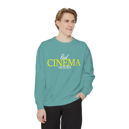Real Cinema Hours Sweatshirt by Watch With Apollo, movie theater crewneck, view 14