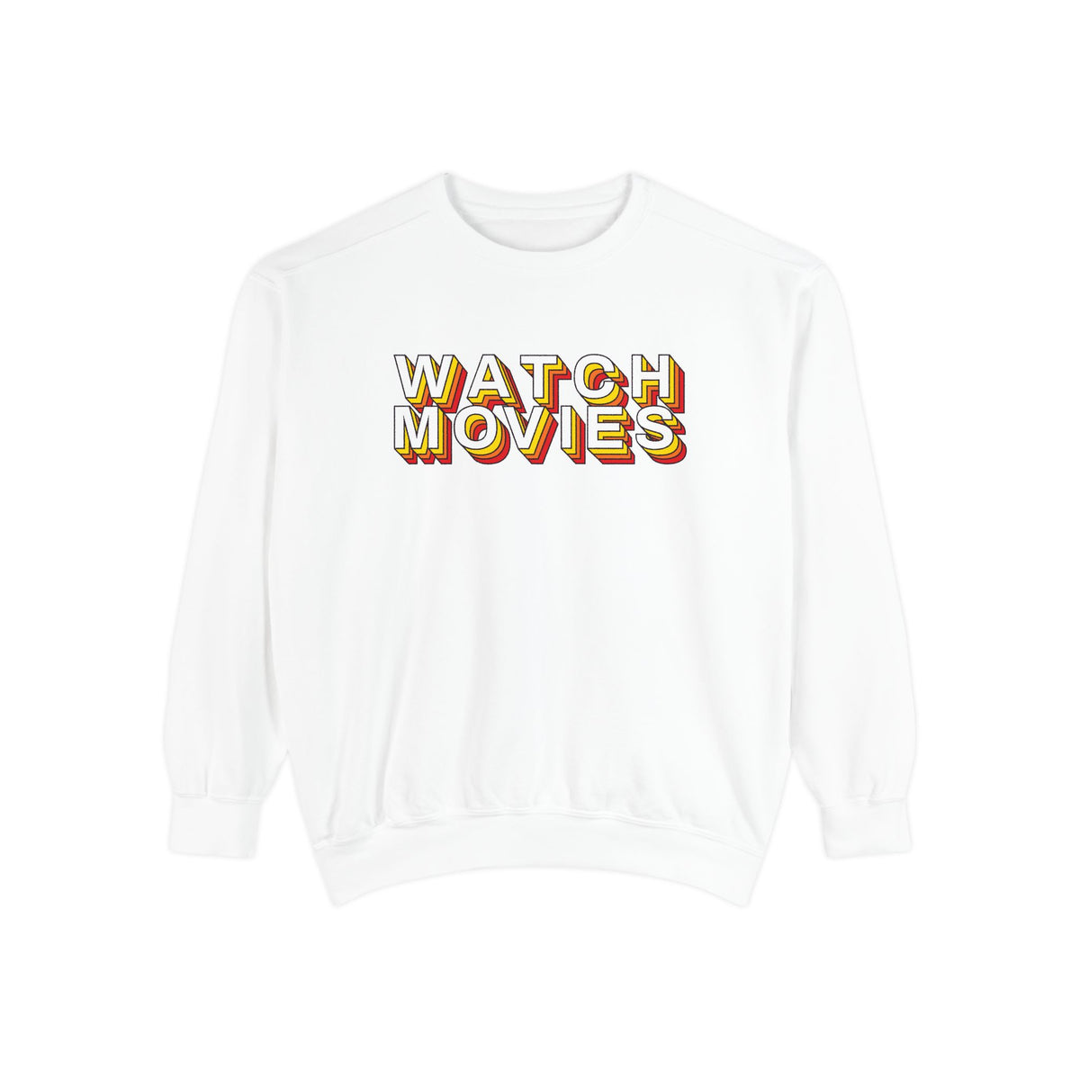 Watch Movies Retro Sweatshirt by Watch With Apollo, retro movie crewneck, view 2