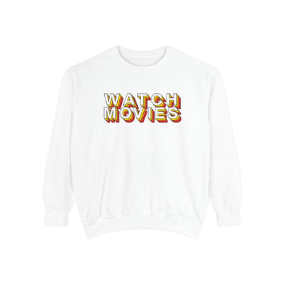 Watch Movies Retro Sweatshirt by Watch With Apollo, retro movie crewneck, view 2
