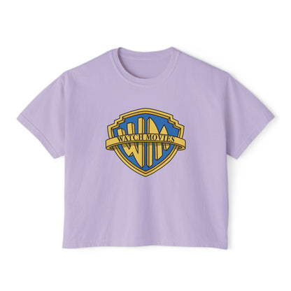 Watch Movies Brother Boxy Tee by Watch With Apollo, women's classic Hollywood parody tee, view 7