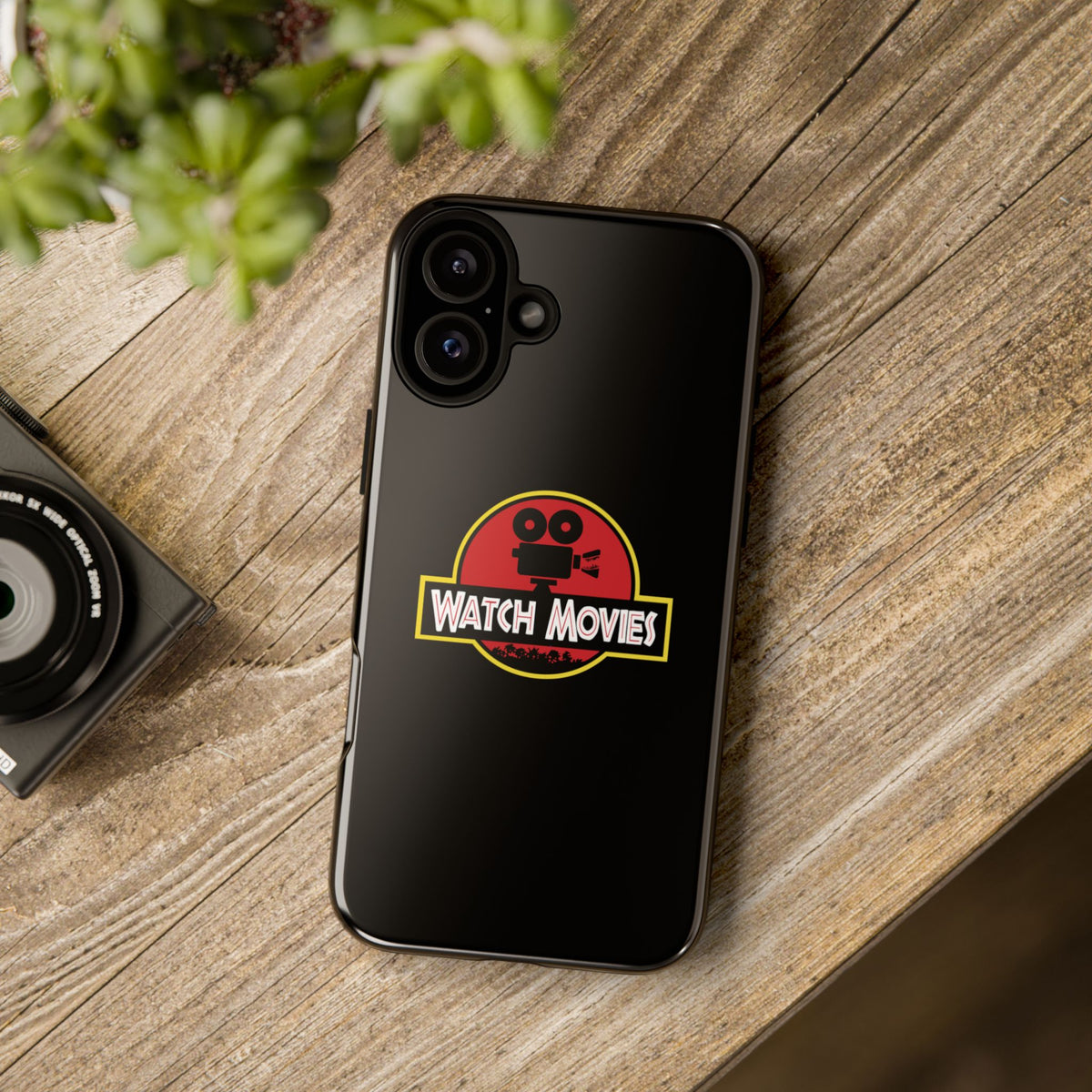 Find A Way To Watch Movies Phone Case by Watch With Apollo, dinosaur movie parody iPhone case, view 46