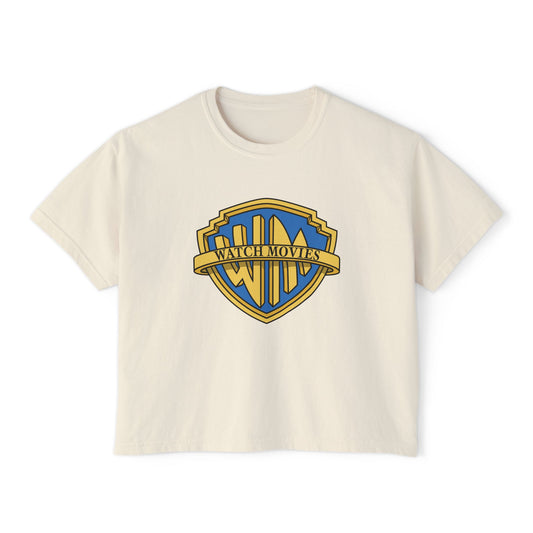 Watch Movies Brother Boxy Tee by Watch With Apollo, women's classic Hollywood parody tee