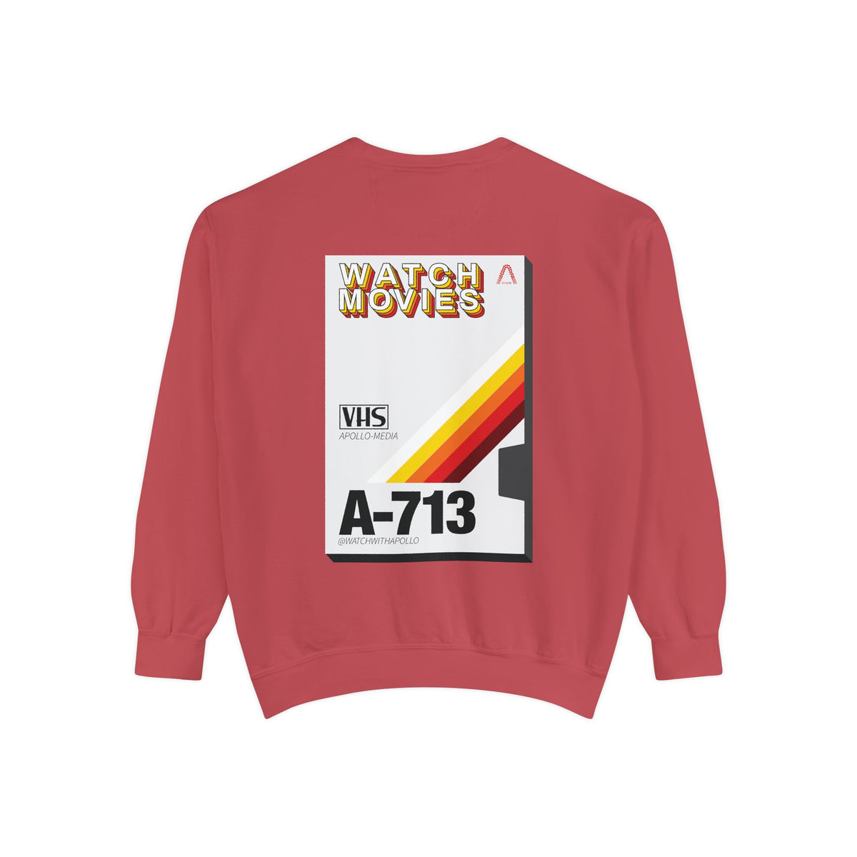 Watch Movies Retro Sweatshirt by Watch With Apollo, retro movie crewneck, view 64