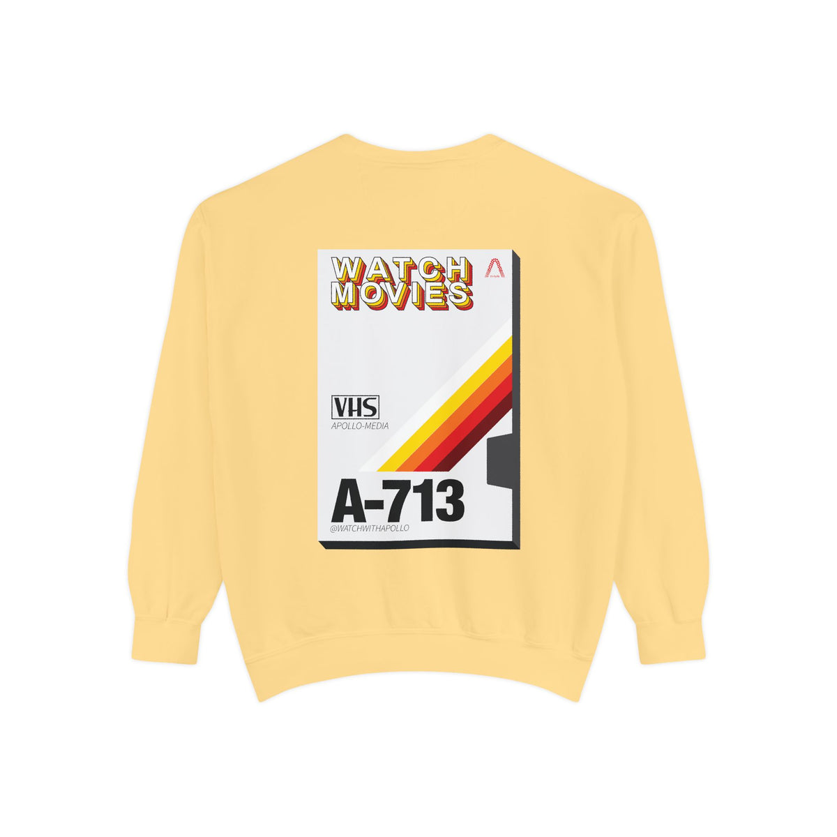 Watch Movies Retro Sweatshirt by Watch With Apollo, retro movie crewneck, view 23