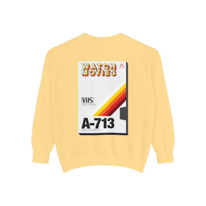 Watch Movies Retro Sweatshirt by Watch With Apollo, retro movie crewneck, view 23