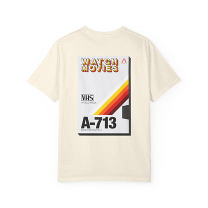 Watch Movies Retro Tee by Watch With Apollo, retro movie lover t-shirt, view 21