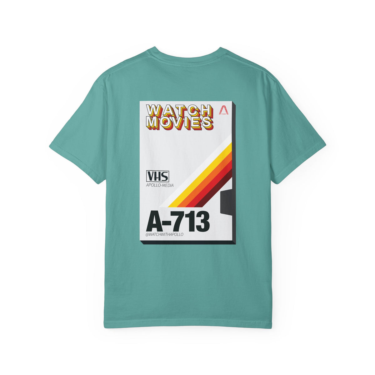 Watch Movies Retro Tee by Watch With Apollo, retro movie lover t-shirt, view 36