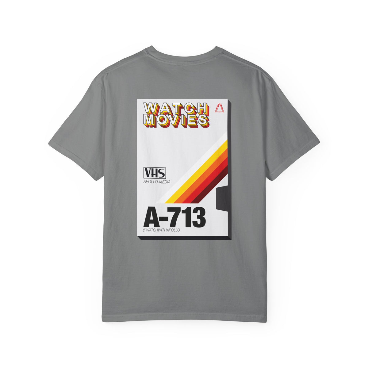 Watch Movies Retro Tee by Watch With Apollo, retro movie lover t-shirt, view 27