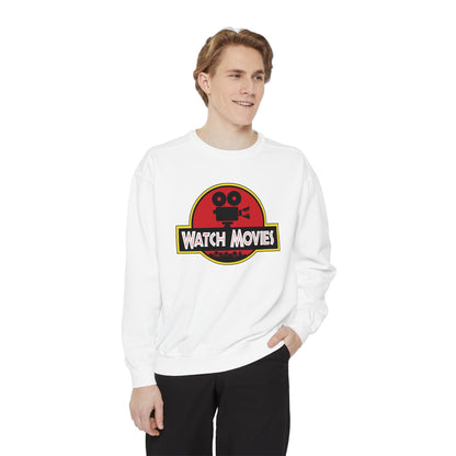 Find A Way To Watch Movies Sweatshirt by Watch With Apollo, dinosaur movie parody sweatshirt, view 9