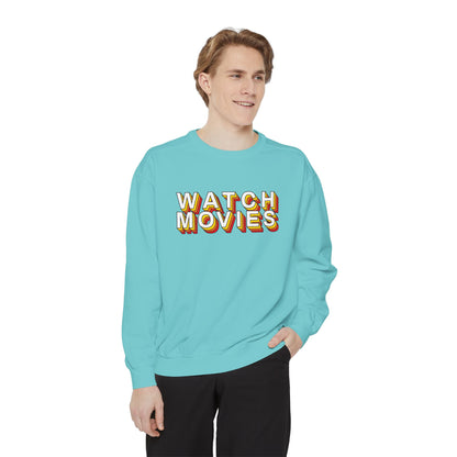 Watch Movies Retro Sweatshirt by Watch With Apollo, retro movie crewneck, view 26