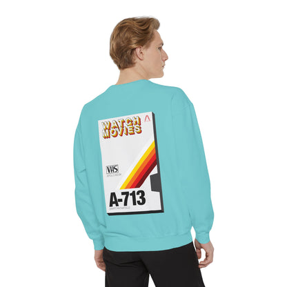 Watch Movies Retro Sweatshirt by Watch With Apollo, retro movie crewneck, view 29