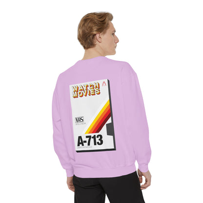 Watch Movies Retro Sweatshirt by Watch With Apollo, retro movie crewneck, view 37