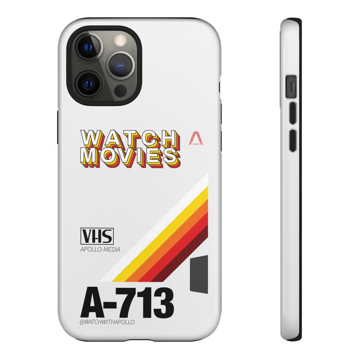 Watch Movies Retro Phone Case by Watch With Apollo, retro movie iPhone case, view 2
