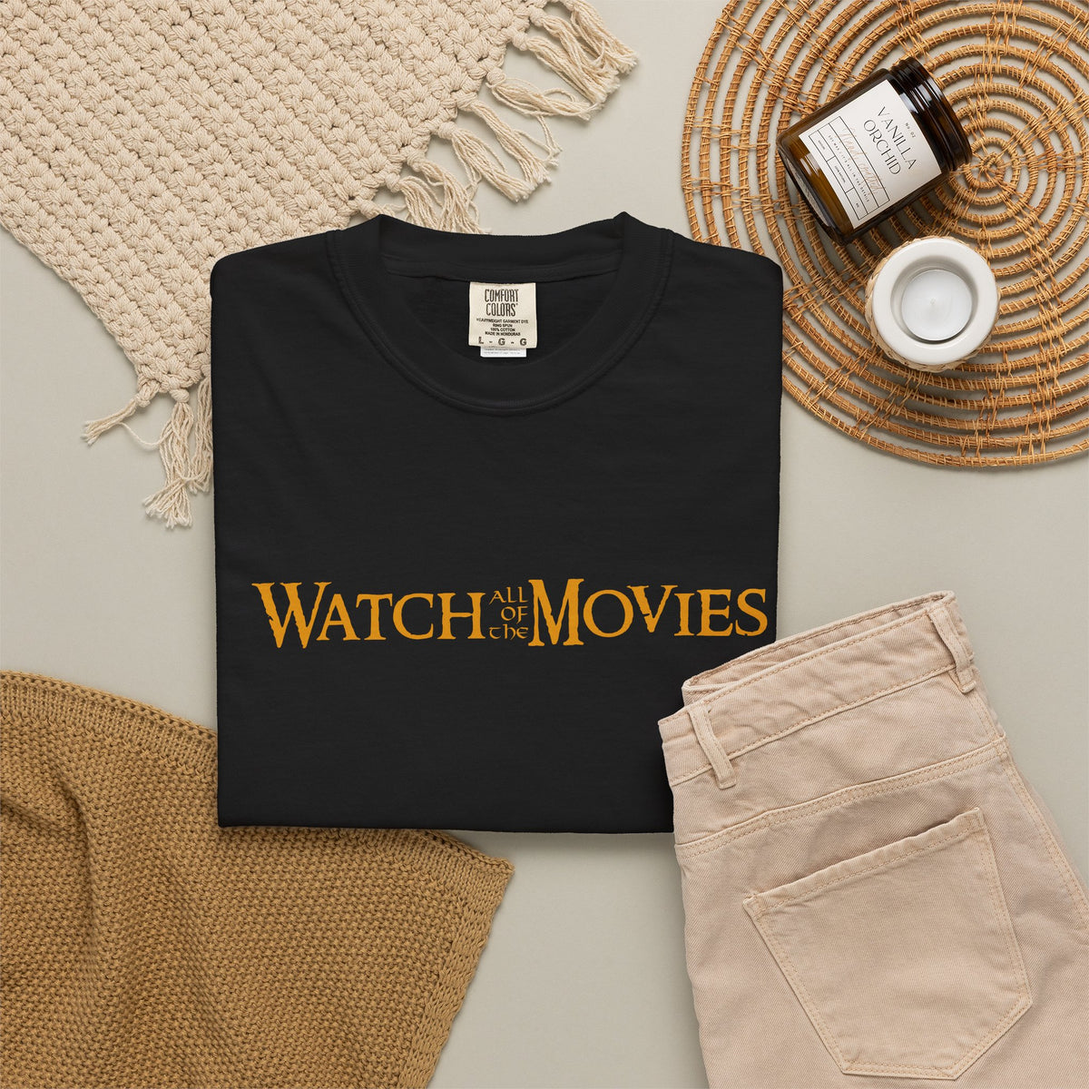 Watch Movies Middle Earth Tee by Watch With Apollo, movie parody T-shirt, view 7