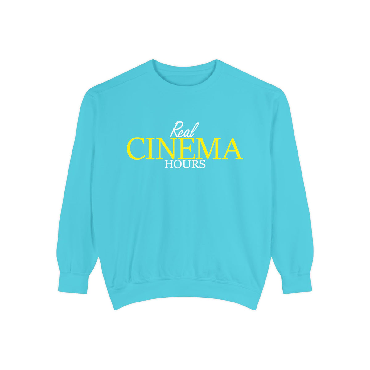 Real Cinema Hours Sweatshirt by Watch With Apollo, movie theater crewneck, view 3