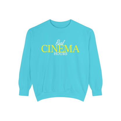 Real Cinema Hours Sweatshirt by Watch With Apollo, movie theater crewneck, view 3