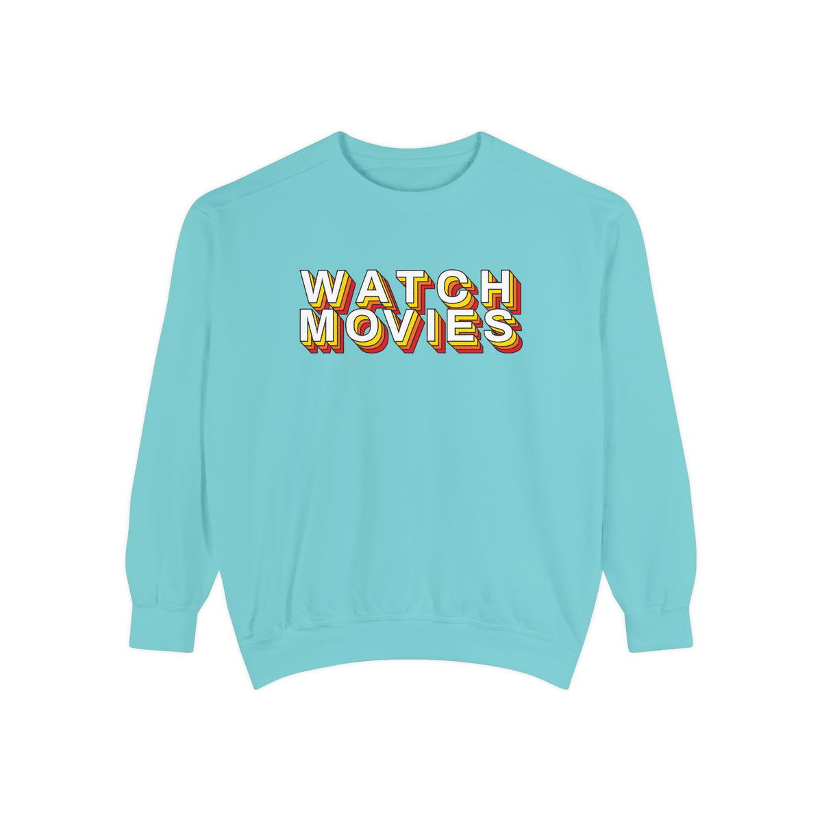Watch Movies Retro Sweatshirt by Watch With Apollo, retro movie crewneck, view 4