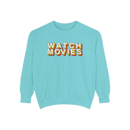 Watch Movies Retro Sweatshirt by Watch With Apollo, retro movie crewneck, view 4